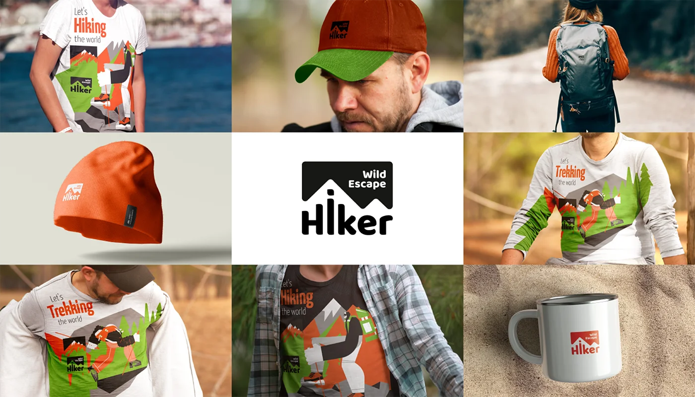 Hiker Products Mockup